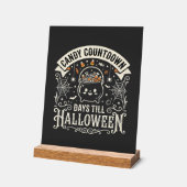 Candy Countdown Halloween Vector Ontwerp Acryl Bord (Hoek)