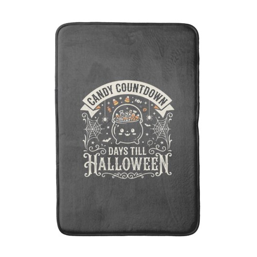 Candy Countdown Halloween Vector Ontwerp Badmat (Voorkant Verticaal)