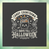 Candy Countdown Halloween Vector Ontwerp Raamsticker (Vel 3)