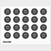 Candy Countdown Halloween Vector Ontwerp Ronde Sticker (Vel)