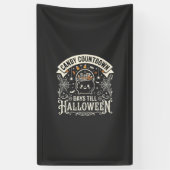 Candy Countdown Halloween Vector Ontwerp Spandoek (Verticaal)