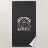 Candy Countdown Halloween Vector Ontwerp Strandlaken (Voorkant)