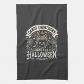 Candy Countdown Halloween Vector Ontwerp Theedoek (Verticaal)