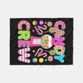 Candy Crew Candy Costume Women Candy Land Kids Swe Fleece Deken (Voorkant (Horizontaal))