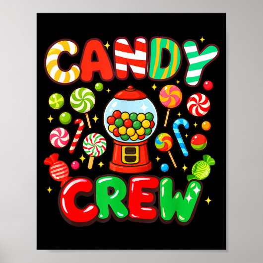 Candy Crew Candy Costume Women Candy Land Kids Swe Poster (Voorkant)