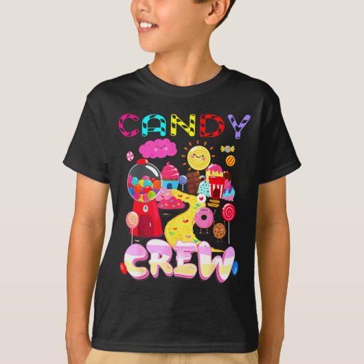 Candy Crew Candy Costume Women Candy Land Kids Swe T-shirt (Voorkant)
