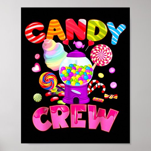 Candy Crew Candy Kostuum Vrouwen Candy Land Kinder Poster (Voorkant)