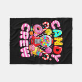 Candy Crew Matching Group Colorful Sweets Party  Fleece Deken (Voorkant (Horizontaal))