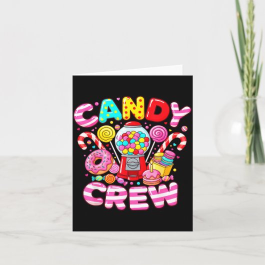 Candy Crew Matching Group Colorful Sweets Party  Kaart (Voorkant)