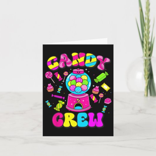 Candy Crew Snoepje Candy Land Candy Squad Hallowee Kaart (Voorkant)