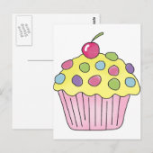 Candy Cupcakes Briefkaart (Voorkant / Achterkant)