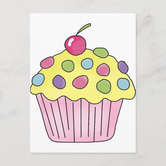 Candy Cupcakes Briefkaart (Voorkant)