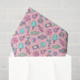 Candy Decoupage Papier, Verjaardag Zoete Traktatie Tissuepapier