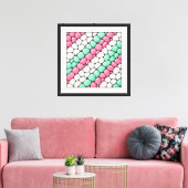 Candy Diagonaal Canvas Afdruk (Insitu (Woonkamer))
