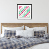 Candy Diagonaal Canvas Afdruk (Insitu (Slaapkamer))