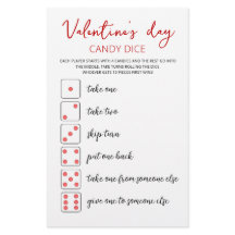 Candy Dobbelsteen Bewerkbare Valentijnsdag feestje