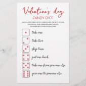 Candy Dobbelsteen Bewerkbare Valentijnsdag feestje (Voorkant)