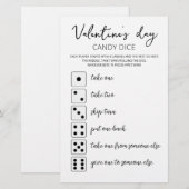 Candy Dobbelsteen Bewerkbare Valentijnsdag spel (Voorkant / Achterkant)
