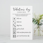 Candy Dobbelsteen Bewerkbare Valentijnsdag spel (Staand voorkant)