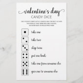 Candy Dobbelsteen Bewerkbare Valentijnsdagspartij (Voorkant)