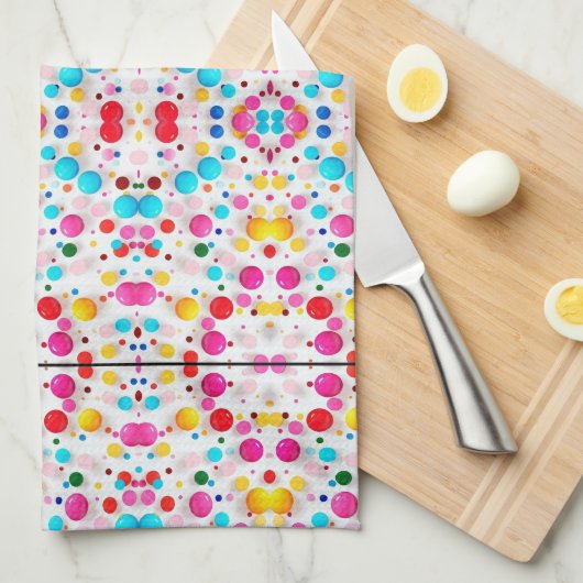 Candy Dot Confetti Patroon Dekbed Theedoek (Quarter Fold)