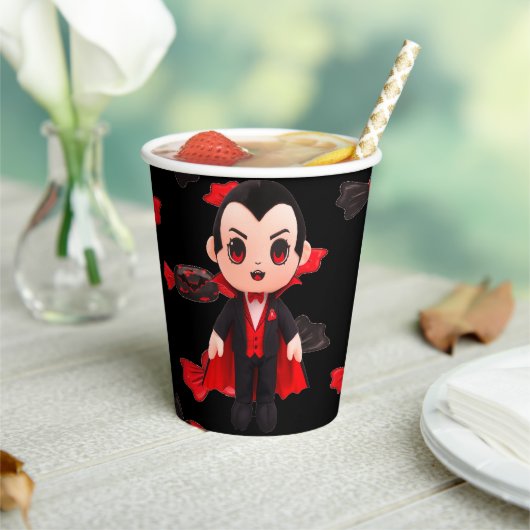 Candy en Dracula Schattig Griezelig Papieren Bekers (Insitu)
