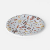 Candy en Koffie Papieren Bordje (Gekanteld)