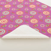 Candy en taarten roze sherpa deken (3/4)
