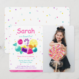 Candy Foto Uitnodiging 