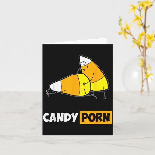 Candy Funny Halloween Men Gift Kaart (Gele Bloem)