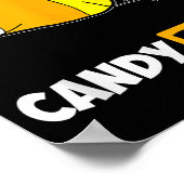 Candy Funny Halloween Men Gift  Poster (Hoek)