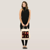 Candy, Gingerbread, Christmas, tree, Pixel Art Tote Bag (Voorkant (model))