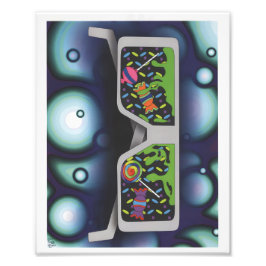 Candy Glasses Print Foto Afdruk