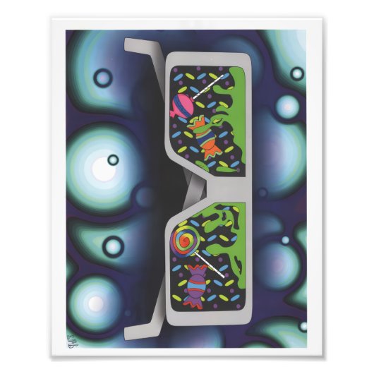 Candy Glasses Print Foto Afdruk (Voorkant)