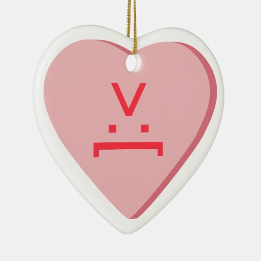 Candy Hart - Duivelsgezicht Keramisch Ornament (Rechts)