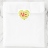 Candy Hart - IK Vierkante Sticker (Tas)