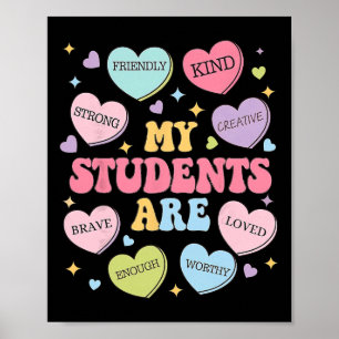 Candy Hart Mijn Studenten Worden Liefdevol Sterk D Poster
