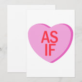 Candy Heart - ALS OF Feestdagenkaart (Voorkant / Achterkant)