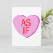 Candy Heart - ALS OF Feestdagenkaart (Staand voorkant)