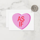 Candy Heart - ALSJEEKWAL Notitiekaartje (Voorkant / Achterkant in situ)
