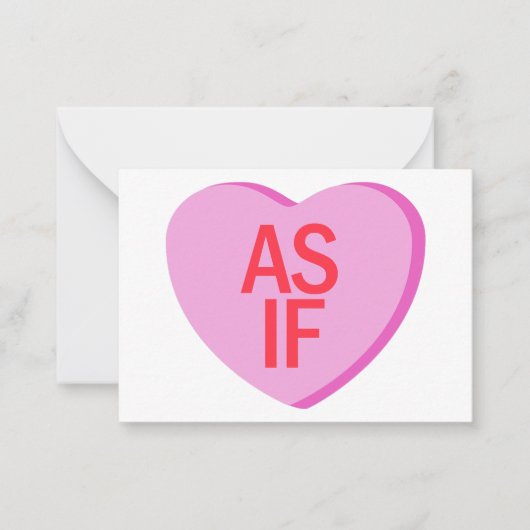 Candy Heart - ALSJEEKWAL Notitiekaartje (Voorkant)