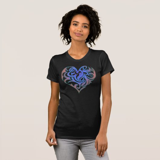 Candy Heart Blue Glow T-shirt (Voorkant volledig)