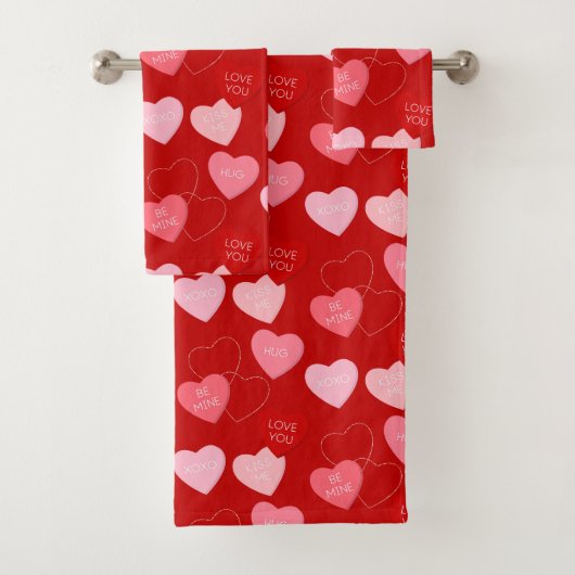 Candy Heart Cascade Bad Handdoek (Insitu)