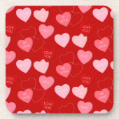 Candy Heart Cascade Bier Onderzetter (Voorkant)