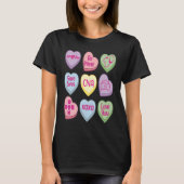 Candy Heart Conversation Nicu CNA ValentinesDay T-shirt (Voorkant)