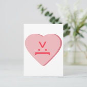 Candy Heart - Duivelsgezicht Briefkaart (Staand voorkant)