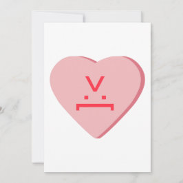 Candy Heart - Duivelsgezicht Feestdagenkaart