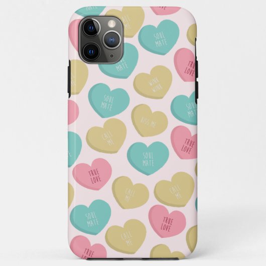 candy heart gesprek iphone hoesje (Achterkant)