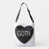 Candy Heart - Goth Crossbody Tas (Achterkant)