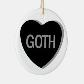 Candy Heart - Goth Keramisch Ornament (Rechts)